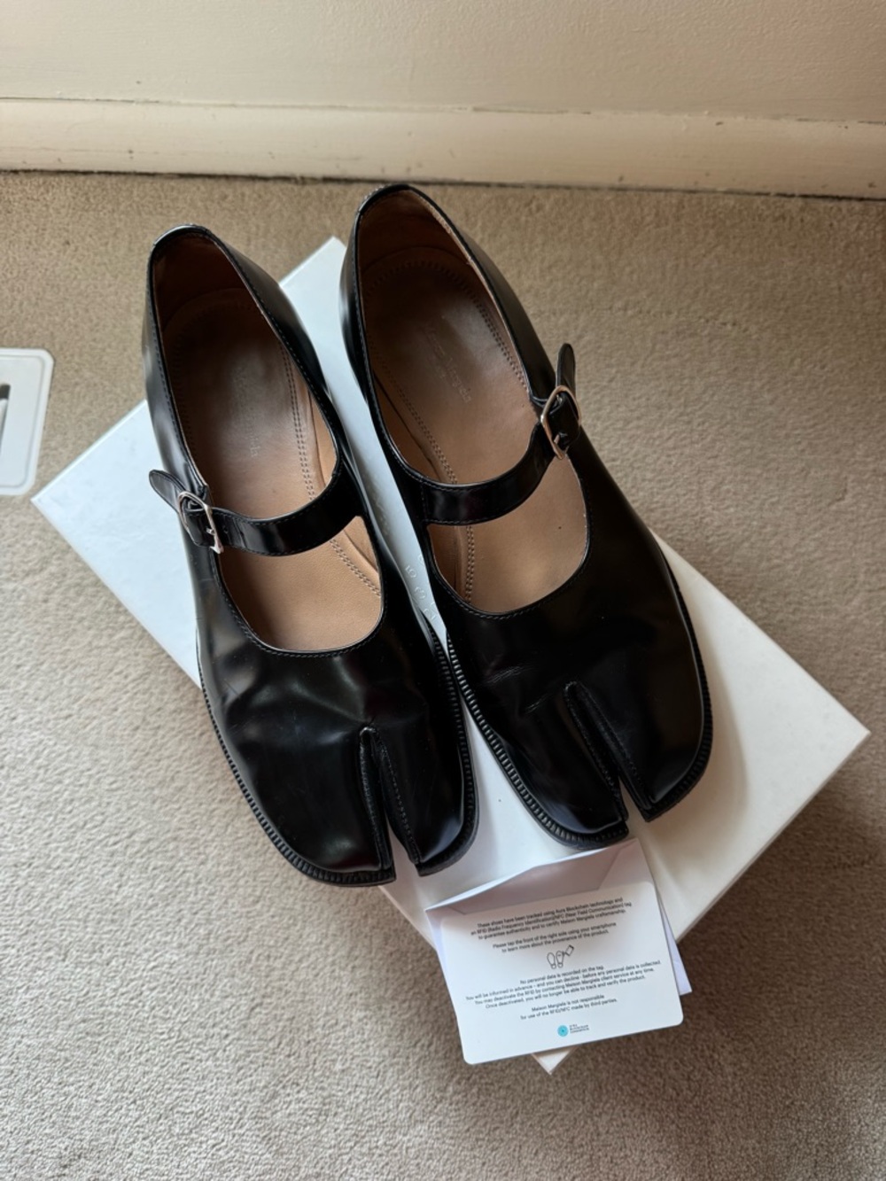 Maison Martin Margiela Black Tabi Mary Jane Flats - Picture 4 of 7